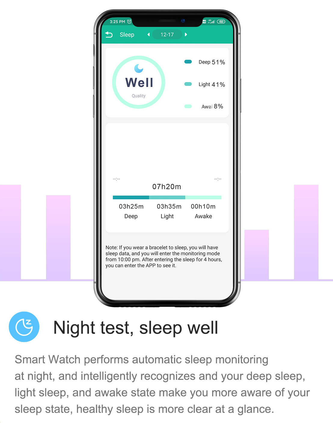 Vibration Remind Smart Sport Watch Full Touch Body Temperature Monitor IPX7 Waterproof