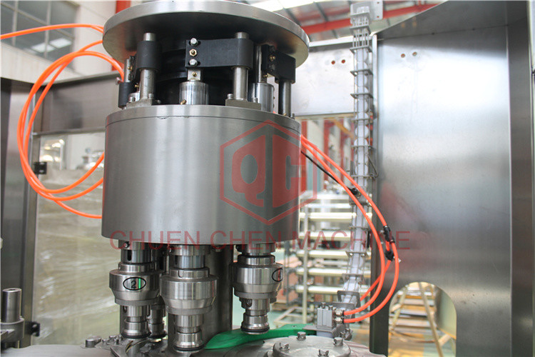 Prepared Juice Bottle Filling Capping Labeling Machines Monoblock Three In One