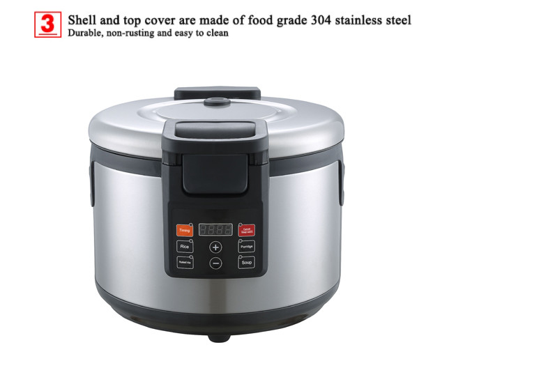 Okicook Commercial 1.9kg 2200W Taro Ball Tapioca Pearl Cooker
