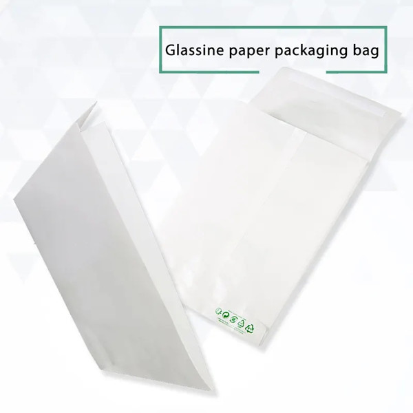 Custom Logo Glassine Paper Pouch Biodegradable Gravure Printing Translucent Paper Bag