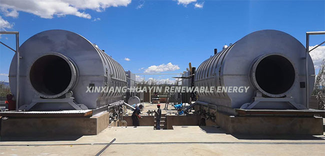 Tire Pyrolysis Plant Tyre Recycling Machine To Fuel Oil EU Standard