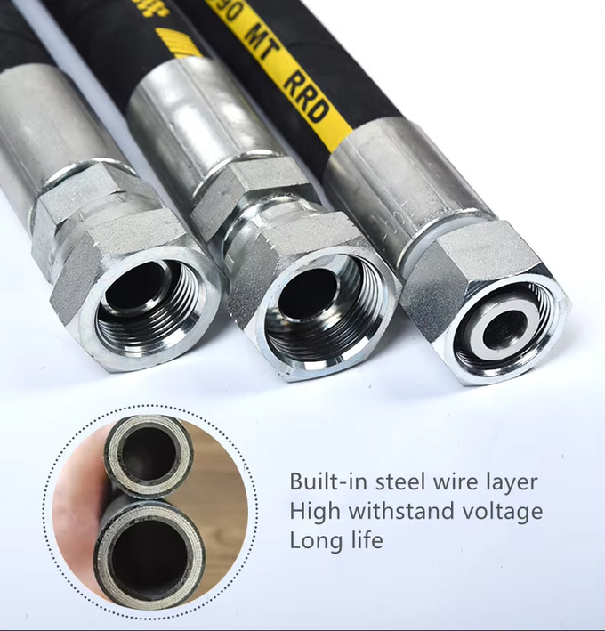 Suction Hydraulic Oil Hose Customized With Synthetic Rubber Material