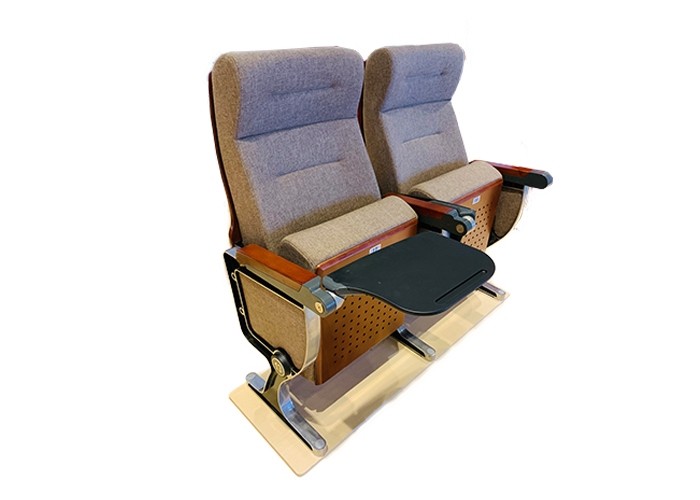 PU Leather Upholstery Lecture Room Chairs With Aluminium Alloy Leg