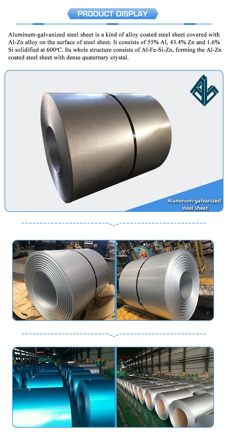 ASTM A792 Galvalume Steel Coil AZ 150 DX51D AZ 120 aluzinc coated