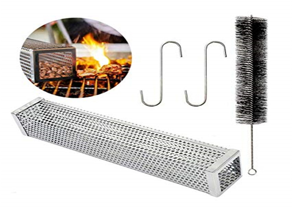 Stainless Spiral Smoker Box Bbq Wood Homemade Cold Smoke Generator