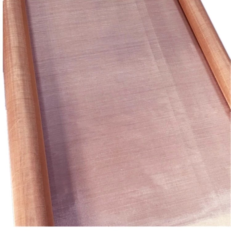 Faraday cage 200 mesh 99.9% red copper wire shielding fabric mesh screen