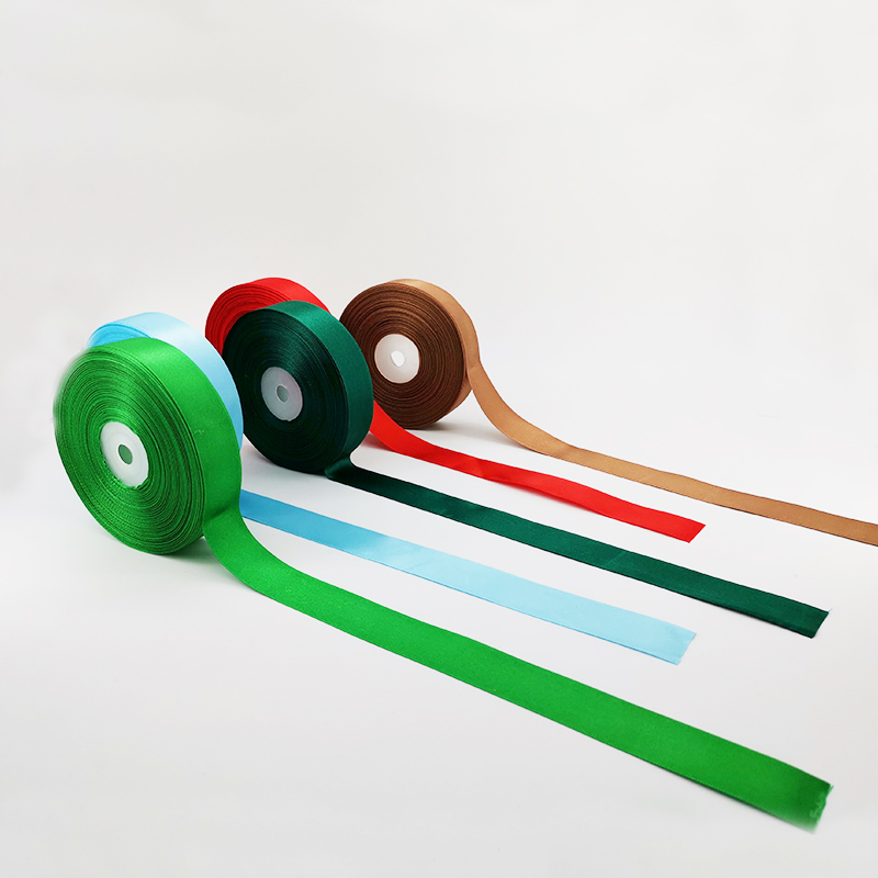 Hot sale New arrival Solid Color tapes Black Customized floral Printing silk Satin taffeta Ribbon