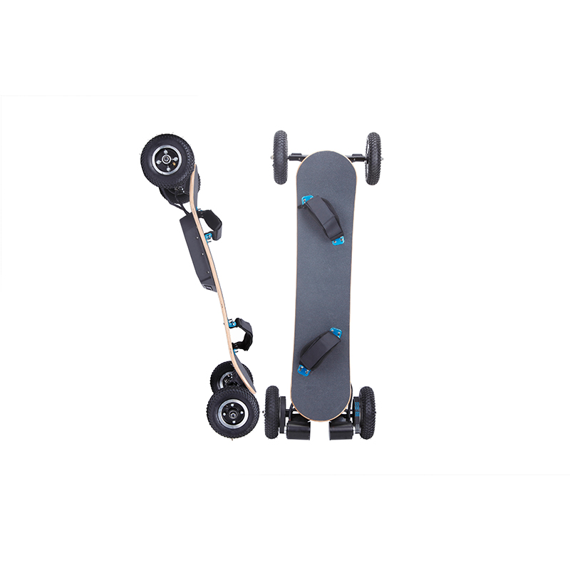8 Inch Portable Electric Skateboard 1650w*2 Motor 7 PLY Maple Deck Material