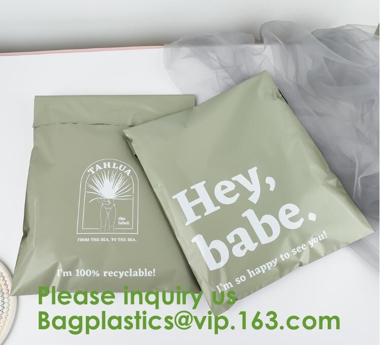 Biodegradable Bolsas 100% PLA Biodegradable Cornstarch Bags Compostable Garment Packaging With Self Adhesive Seal