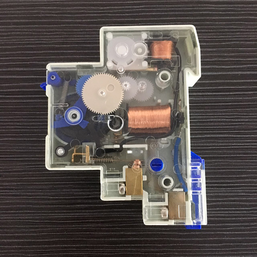 ALST8 Transparent Mechanical Timer Switch 7 Minutes16A Din Rail Staircase Time Switch
