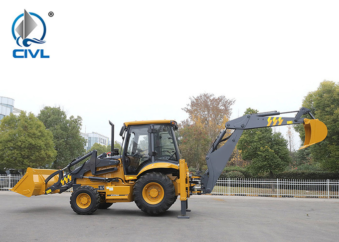 82kw Backhoe Loader With Loader And Excavator H-Type Outriggers