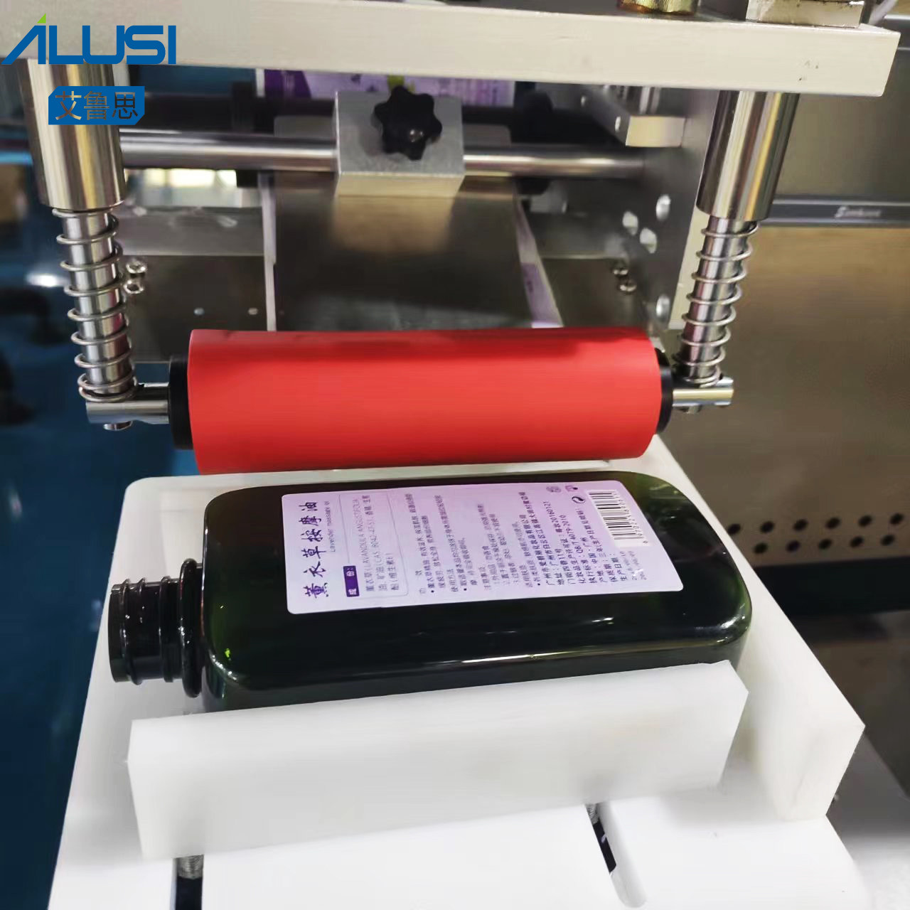 100W SUS304 Flat Bottle Dual Side Labeling Machine 220V For Pharmaceuticals