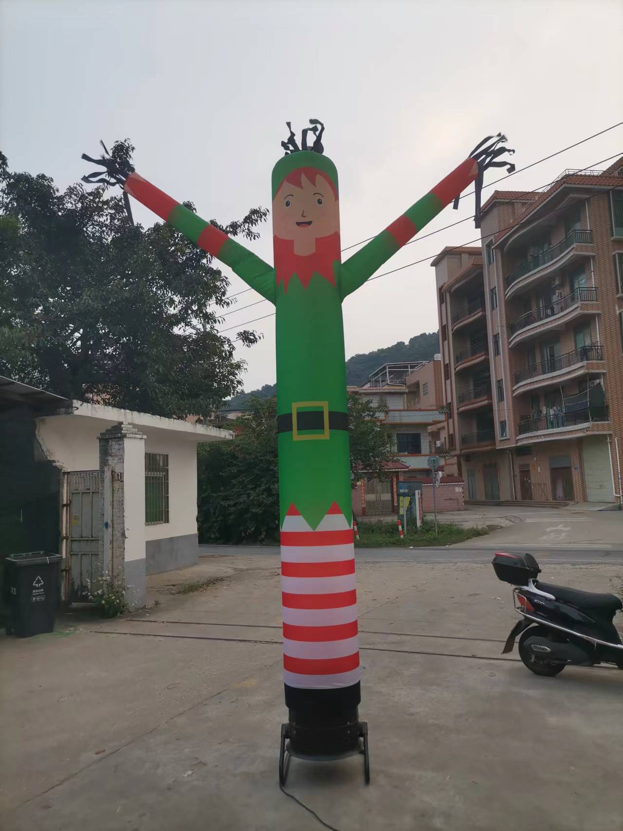 CE Approved Christmas Air Dancer Oxford Cloth Custom Sky Dancers