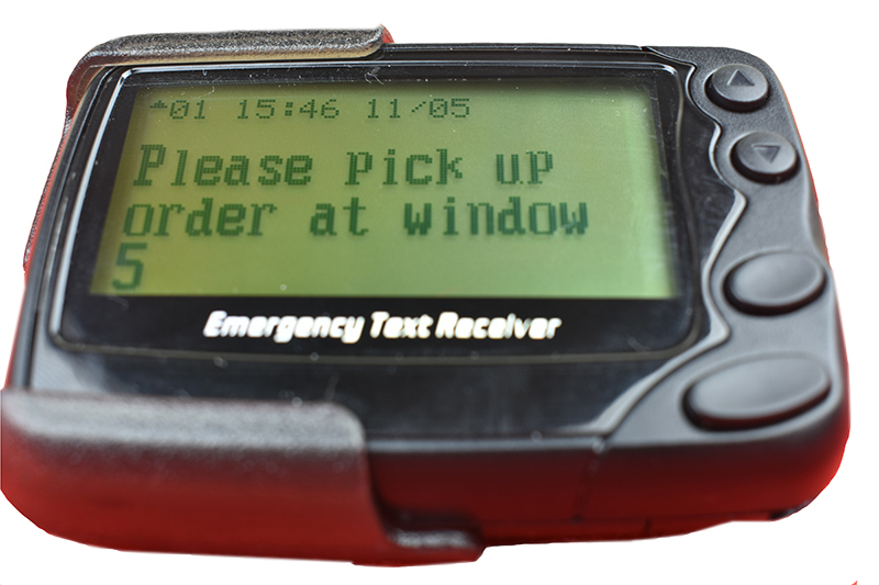 new design display text staff pager system with software for hospital/restaurant/hotels