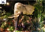 Zoo Park Decorative Life Size Animatronic Animals Large Elephant Figurines