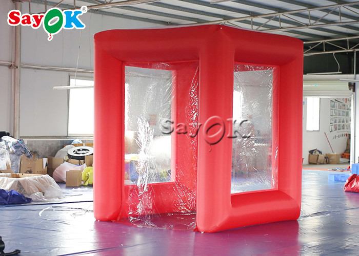 Red Inflatable Medical Disinfection Sterilization Channel For Emergency