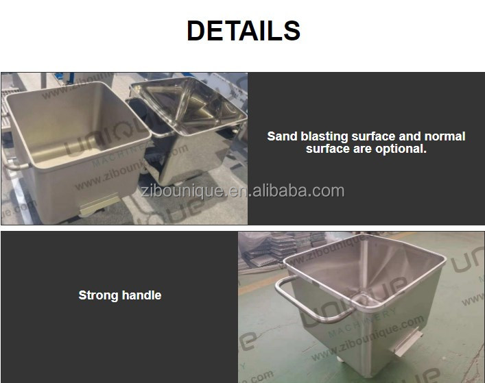 Customized Stainless Steel Meat Bins for Meat Processing Machinery in Meat Plants