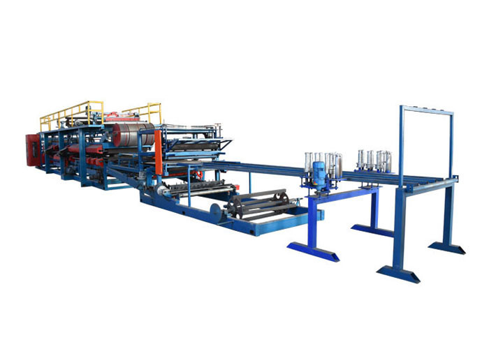 Metal Sheet EPS Sandwich Wall Panel Machine Polystyrene Density 8-20 Kg/M3