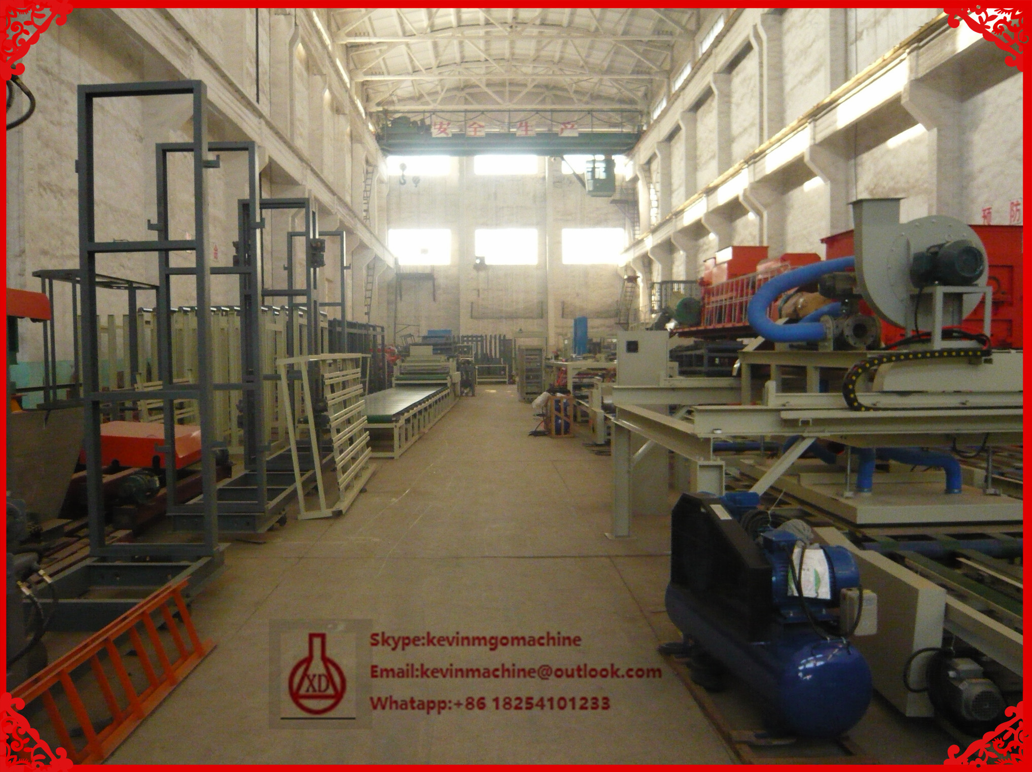 Sound Insulated Fiber Cement Board Production Line With Safe Stable Steel Structure