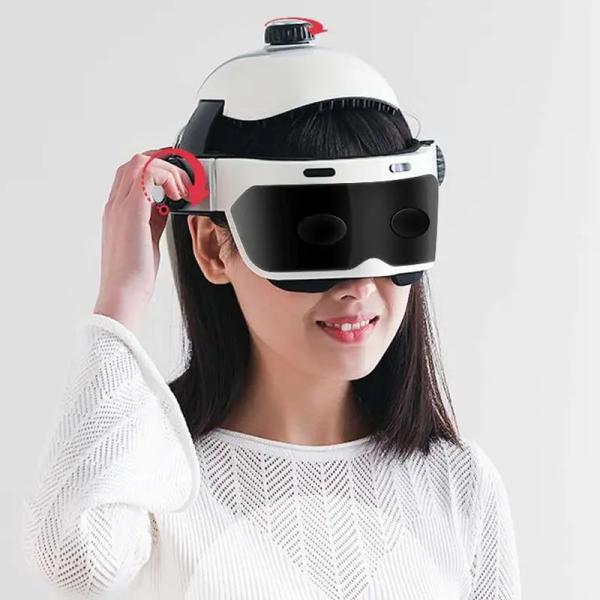 Home Use APP Control Intelligent Head Massager Head Eye Relax Built In Music