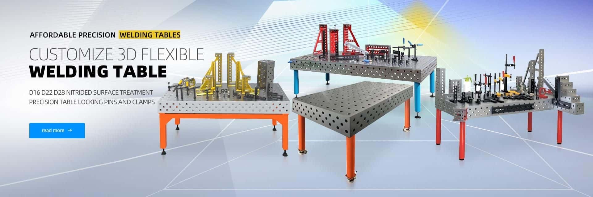 Durable Heavy Duty D28 Modular Industrial Precision Metal Welding Fixture Table