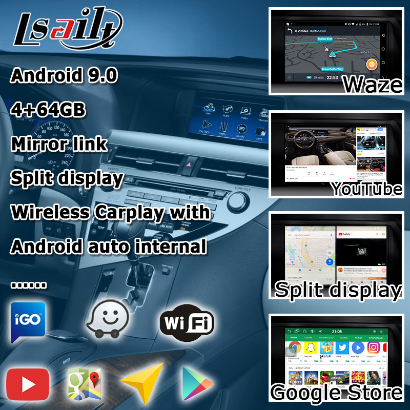 Lexus RX350 12-15 version Video Interface , 2/3GB RAM Android navigation box optional carplay android auto
