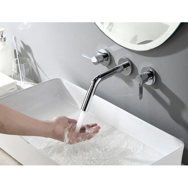 Double Handle Embedded Box ODM Concealed Basin Mixer