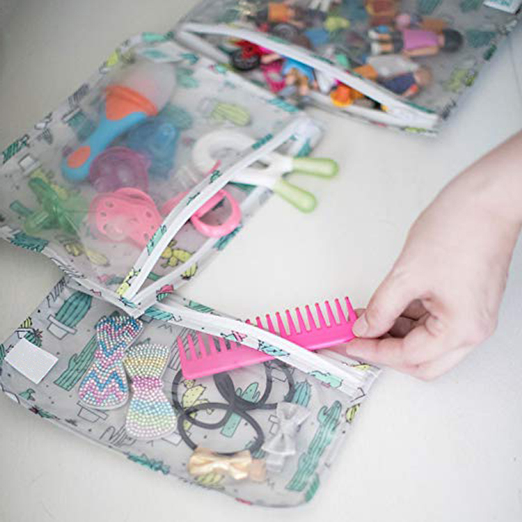 Clear Front Waterproof Baby Bag Transparant Design Polyester Eco Friendly Material