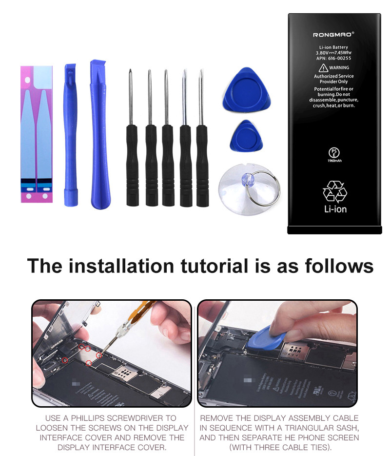 build in mobile phone replacement battery for iphone 7 fast delivery