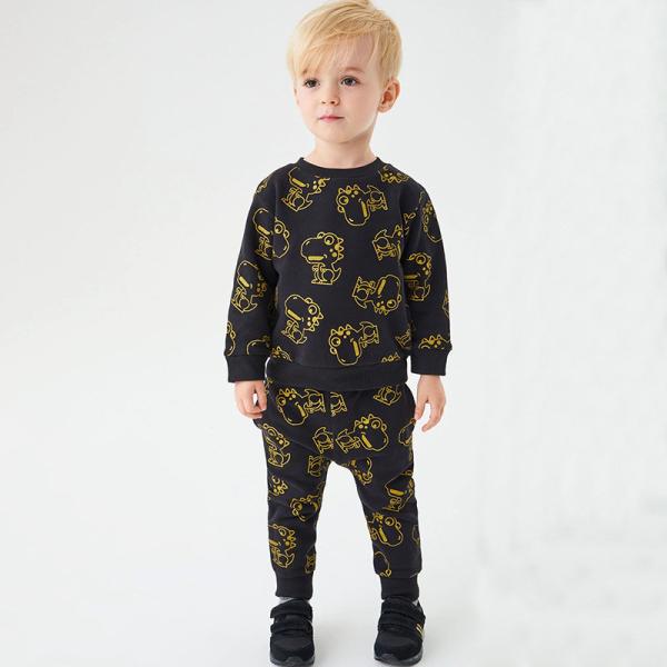 Hot Sale Toddler Boy Suit Clothes 100% Cotton Kids Clothing Fleece Sweatshirt