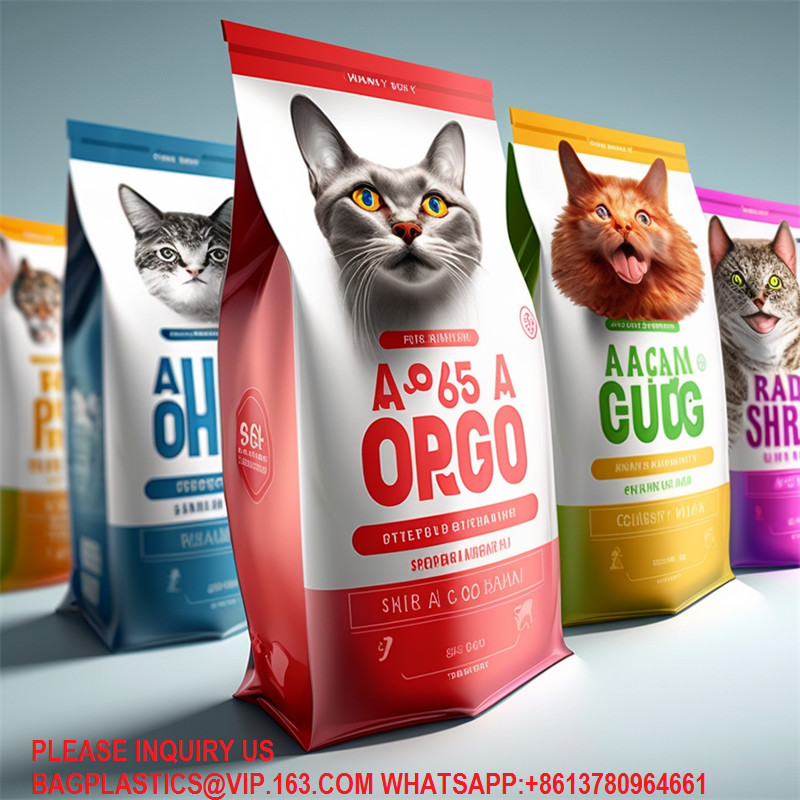 Eight Side Seal Bag Composite Pouch Custom Logo Food Packaging Flat Bottom Coffee Bag