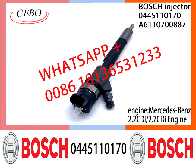 BOSCH injetor 0445110170 0445110171 Common Rail fuel Injector A6110700887 A6110701287 A6120700487 for Mercedes-Benz