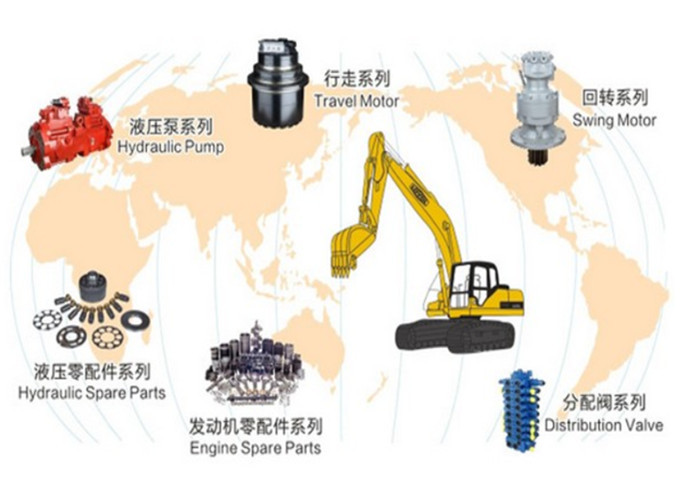 Orignal Excavator Parts Swing Device Motor For Kobelco SK210 1 Year Warranty
