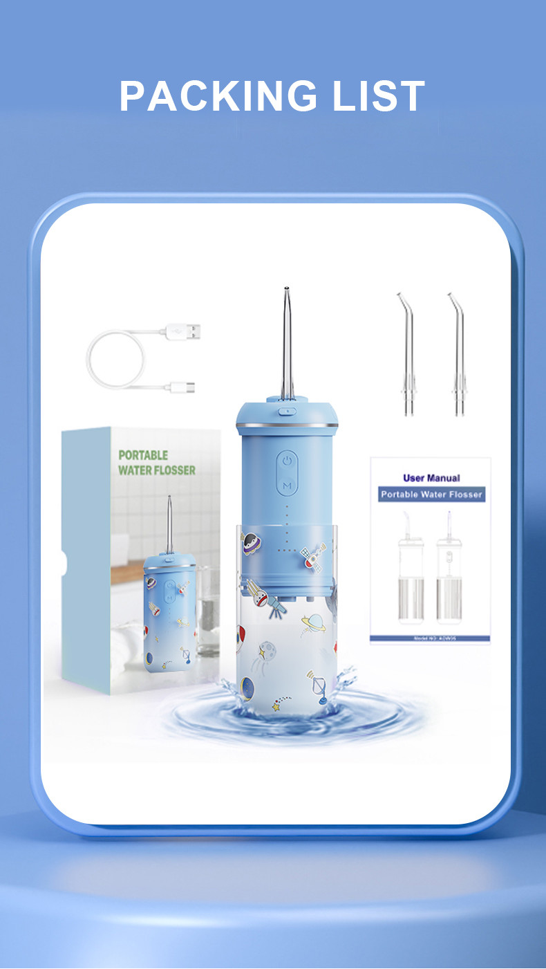 Mini Kids Portable Travel Household USB Recharge Oral Irrigator For Teeth Cleaning