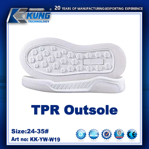 Flat Thick Rubber EVA Outer Sole Lightweight Abrasion Resistant