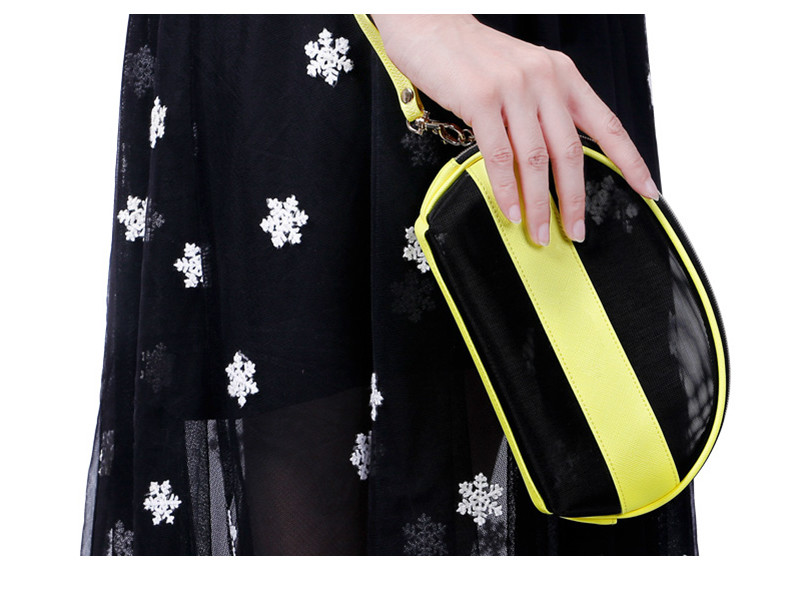 Fashion Standard Size Splicing Design Cosmetic Pouch Bag Eco Friendly