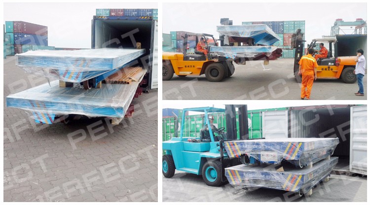 electric transfer transport cart on rail