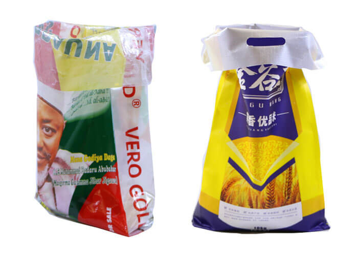 Food Grade BOPP Laminated PP Woven Bags Flour Sacks 500D - 1500D Denier