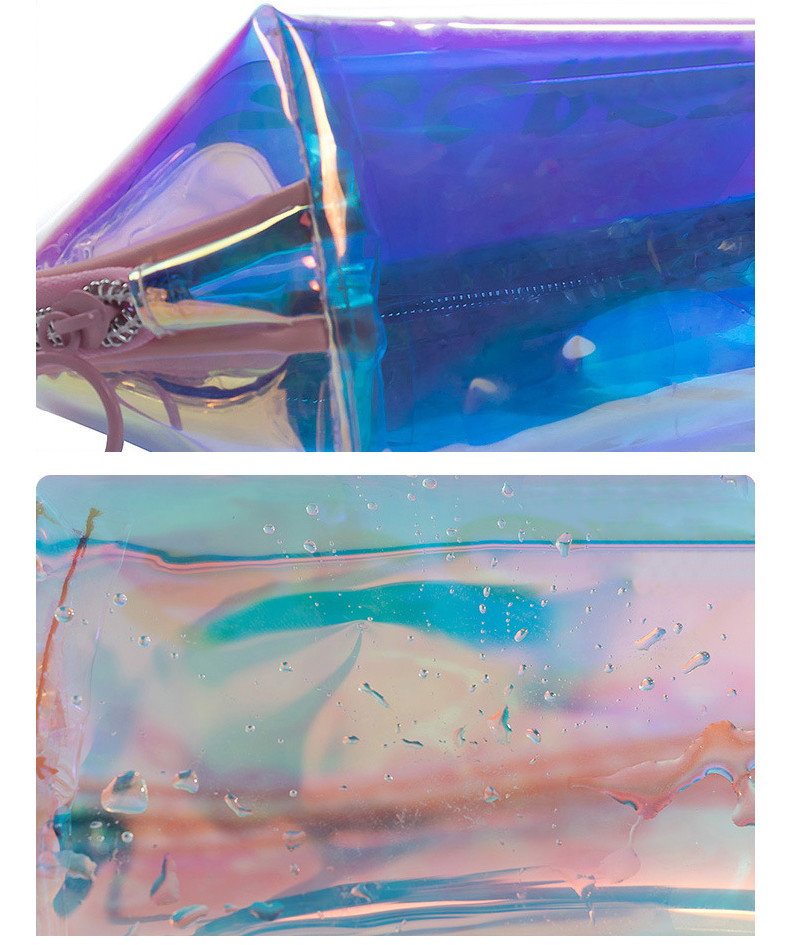 Transparent Holographic Cosmetic Bag
