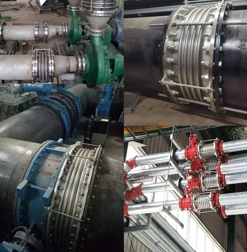 SS304/SS316 Bellows Expansion Joint With Tie Rod Axial Stainless Steel Corrugated Metal Compensator