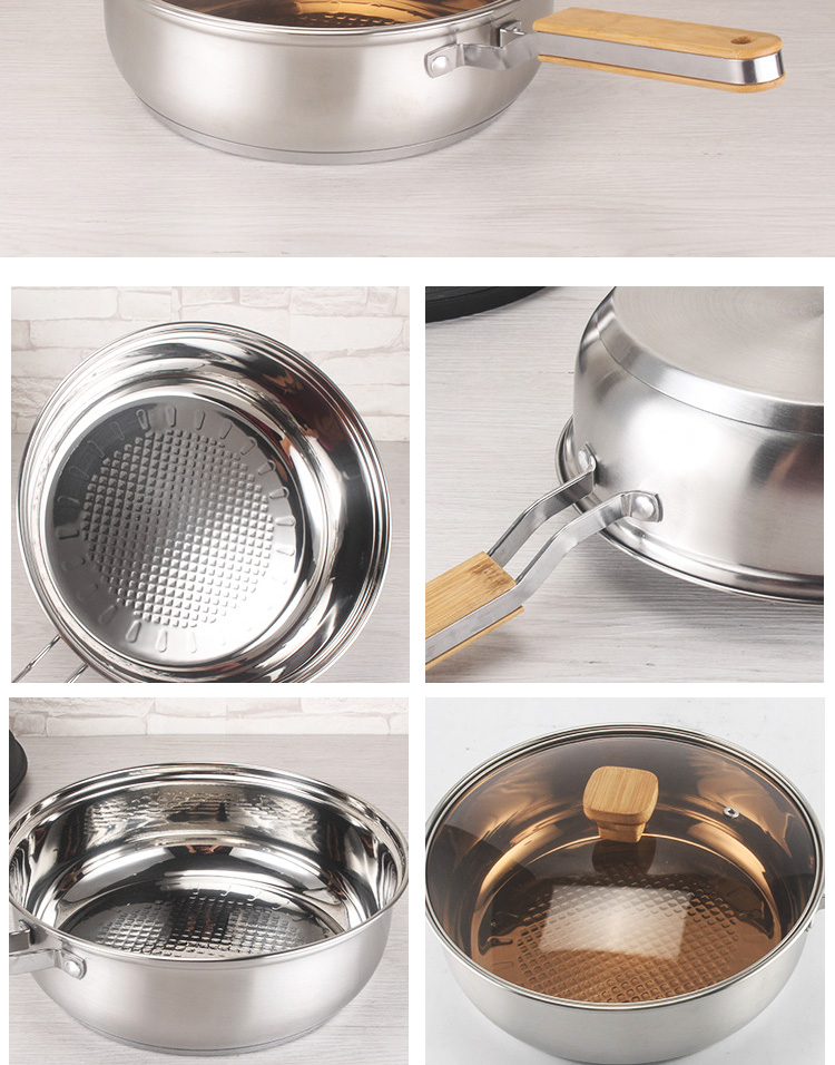 Factory Wholesale Different Size Cookware Set Custom Pots Wholesale 12pcs Stainless Steel Cooking Pot And Pan Set