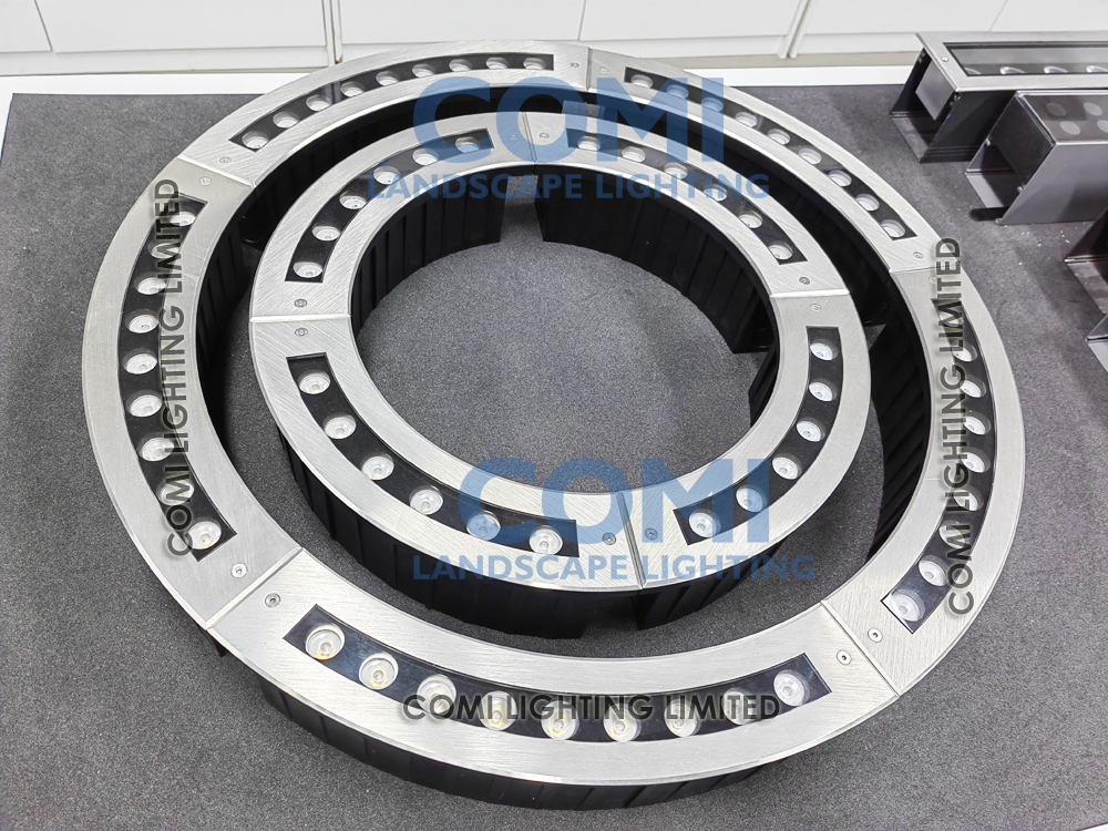Recessed Arc or circular underground lamp