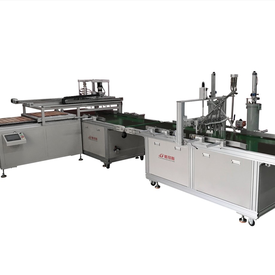 Customized Automated Adhesive Dispenser 600x600 Panel Assembly Machine