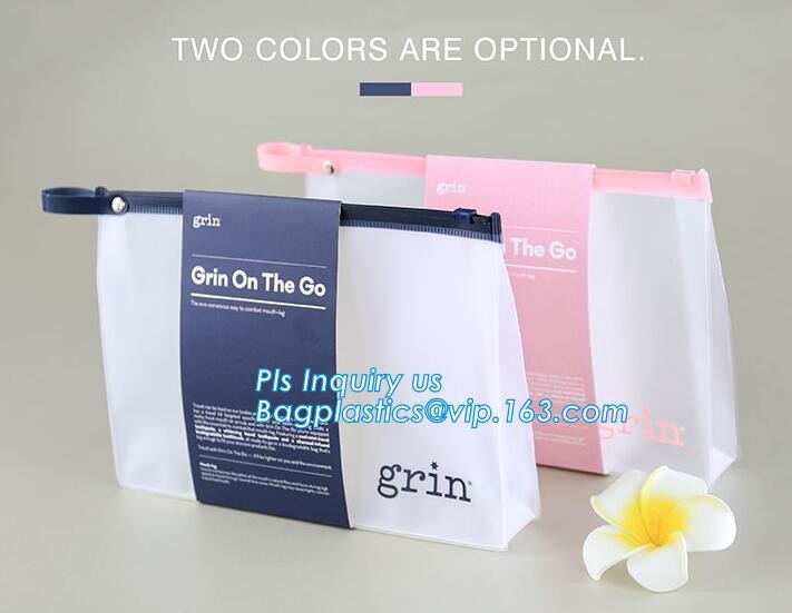 Plastic Packaging Selected By Girls For Cosmetics Zipper Bag With Slider, k bags zipper cosmetic bags toothbrush b