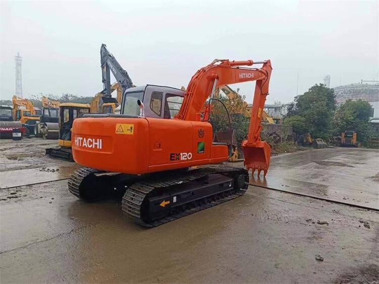 Used EX120-3 EX120-5 Hitachi Midi Hydraulic Excavator 60.4KW 12000 KG Machine Weight
