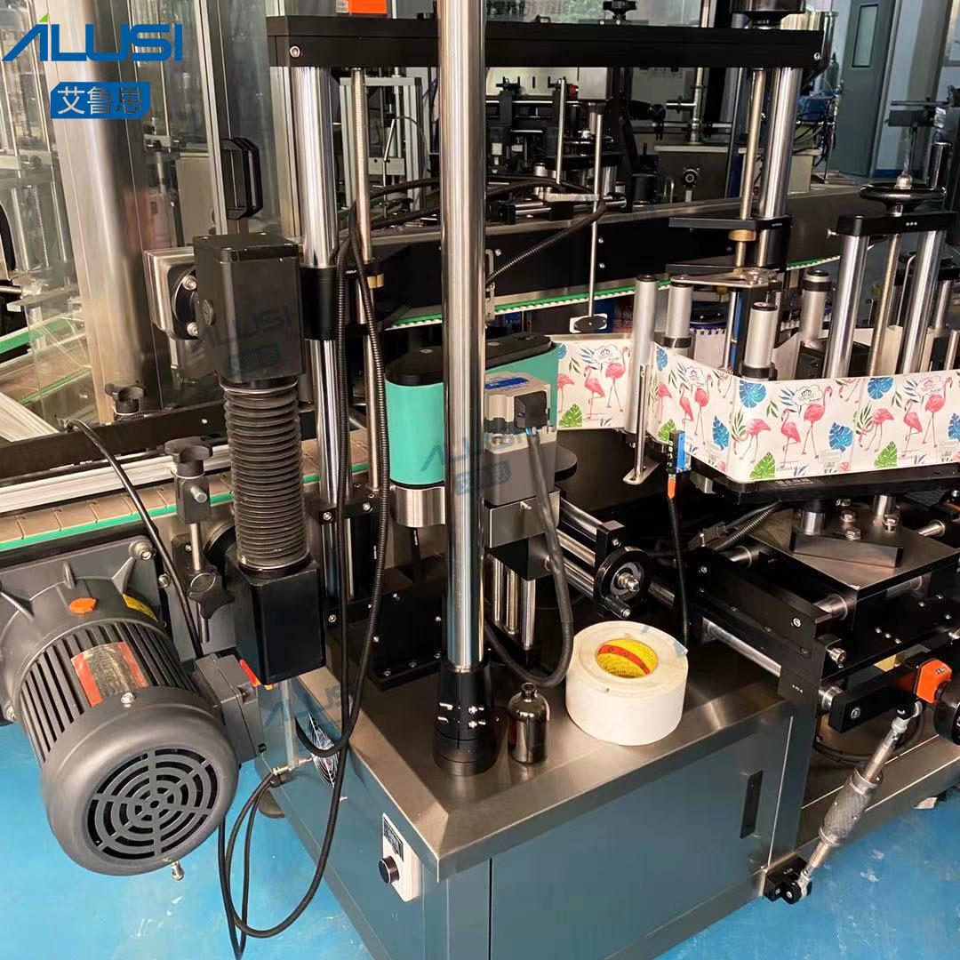 Flat Bottle 2 Sides label sticking machine Fully Automatic