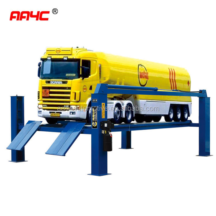 AA4C 10T 20T bus ramp truck hoist heavy duty lift Hydraulic 4 post vehicle lift vehicle parking system vehicle ramp