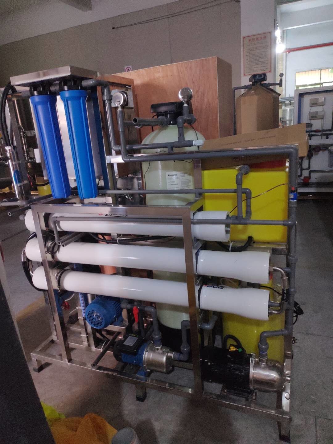 2000LPD Salt Desalination System Seawater Reverse Osmosis Plant