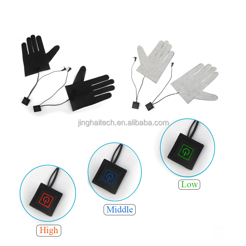 Gloves Heating Pads 7.4V three level Temperature adjustable