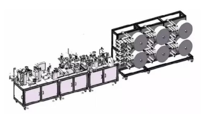 Stable N95 Face Mask Making Machine Corrosion Resistant Cutting Layer 1-4 Layers